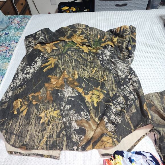 FIELDSTAFF & MOSSY OAK EUC MENS CAMMO HUNTING SHIRT & PANTS SET - Picture 5 of 14